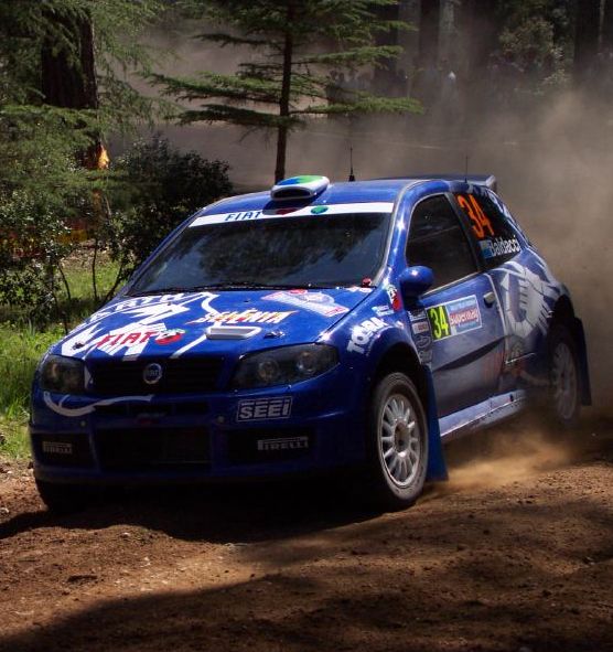 Fiat Punto Super 1600 on the 2005 WRC Italy-Sardinia Rally