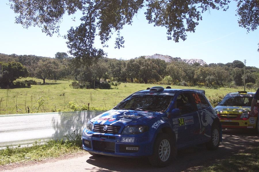 Fiat Punto Super 1600 on the 2005 WRC Italy-Sardinia Rally