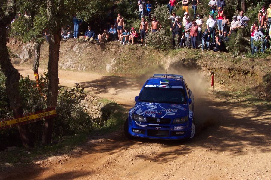 Fiat Punto Super 1600 on the 2005 WRC Italy-Sardinia Rally