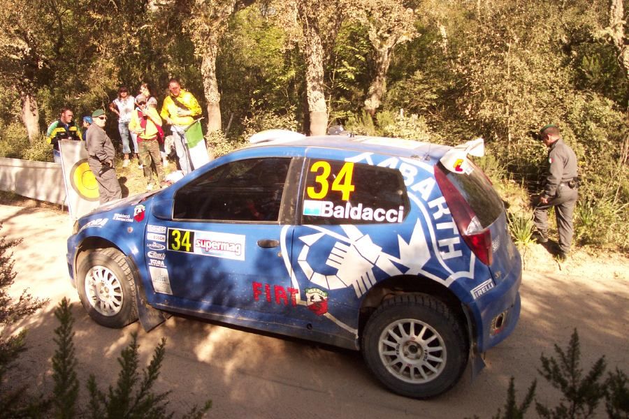 Fiat Punto Super 1600 on the 2005 WRC Italy-Sardinia Rally