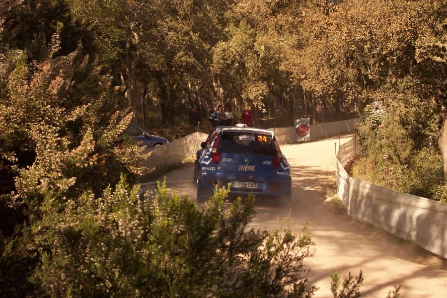 Fiat Punto Super 1600 on the 2005 WRC Italy-Sardinia Rally