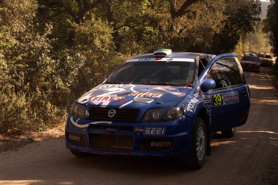 Fiat Punto Super 1600 on the 2005 WRC Italy-Sardinia Rally