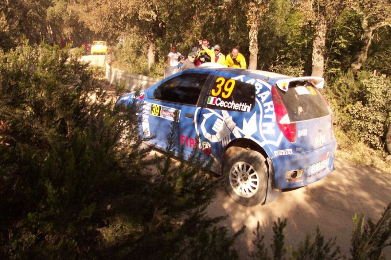 Fiat Punto Super 1600 on the 2005 WRC Italy-Sardinia Rally