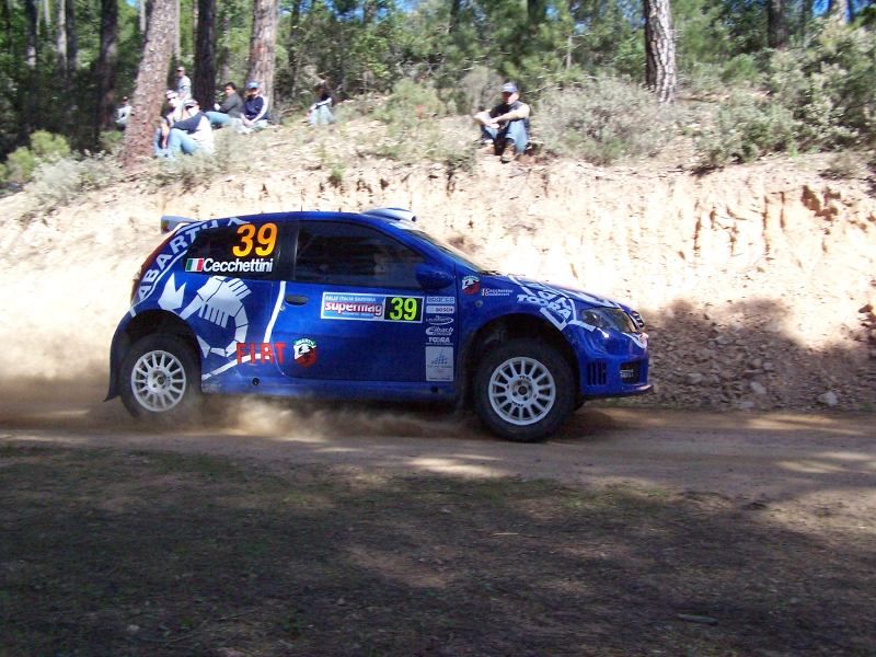 Fiat Punto Super 1600 on the 2005 WRC Italy-Sardinia Rally