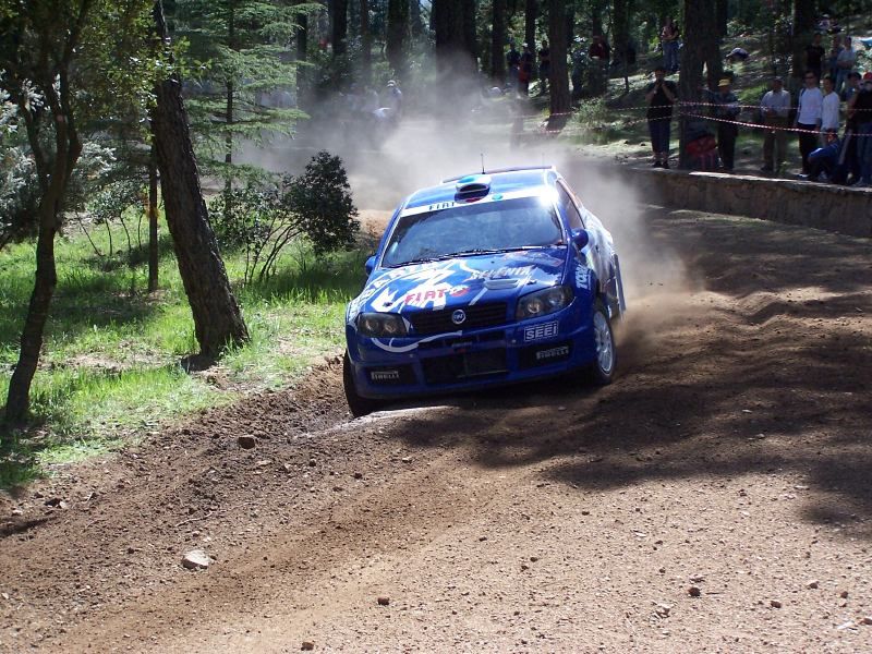 Fiat Punto Super 1600 on the 2005 WRC Italy-Sardinia Rally