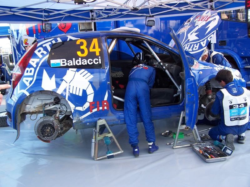 Fiat Punto Super 1600 on the 2005 WRC Italy-Sardinia Rally