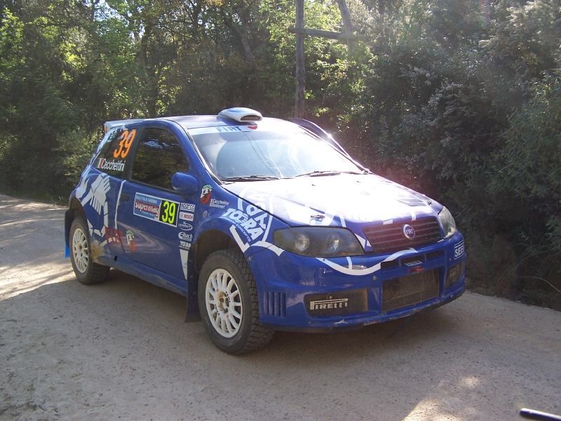 Fiat Punto Super 1600 on the 2005 WRC Italy-Sardinia Rally