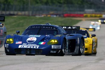 After an incident-packed American Le Mans Series race at Mid Ohio yesterday, the Maserati MC12, which had already started at the back of the grid,  finished  in  fifth  in  its  class