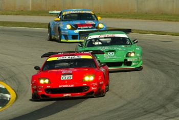 One of the two Care-funded Ferrari 550 Maranellos which contested the 2003 ALMS Petit Le Mans race, the last outing for the Prodrive-built and run cars in North America