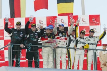 GT1 podium - Dubai