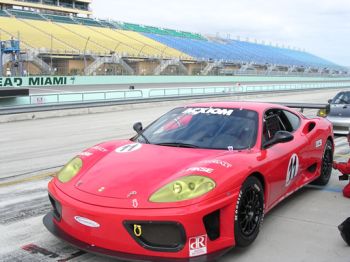 JMB Racing USA's Ferrari 360 Challenge undergoes testing as the team prepare for their third Daytona 24 Hours