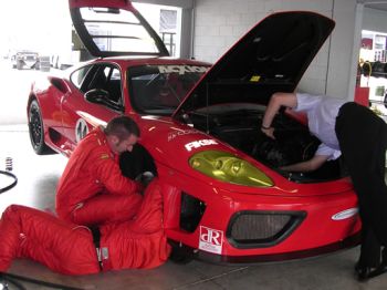 JMB Racing USA's Ferrari 360 Challenge undergoes testing as the team prepare for their third Daytona 24 Hours