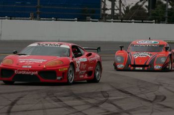 Ferrari 360 Challenge in action during the 2005 Rolex 24 Hours of Daytona