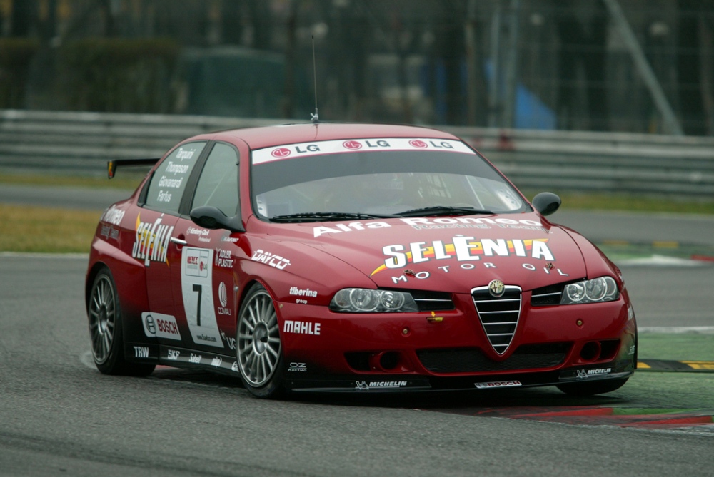 The World Touring Car Championship in which the Alfa Romeo Racing Team is taking part with four Alfa 156's, driven by Tarquini, Giovanardi, Farfus Thompson, was presented today at Monza