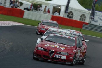 The Stewards investigated the collision between Augusto Farfus and Jrg Mller's BMW at the end of the first race, deciding then to exclude the Alfa Romeo Racing Team  driver