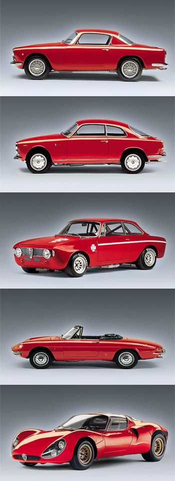 Alfa Romeos engineered by Giuseppe Busso