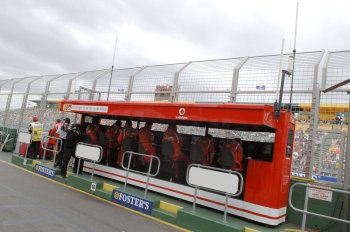 FERRARI PIT WALL MELBOURNE