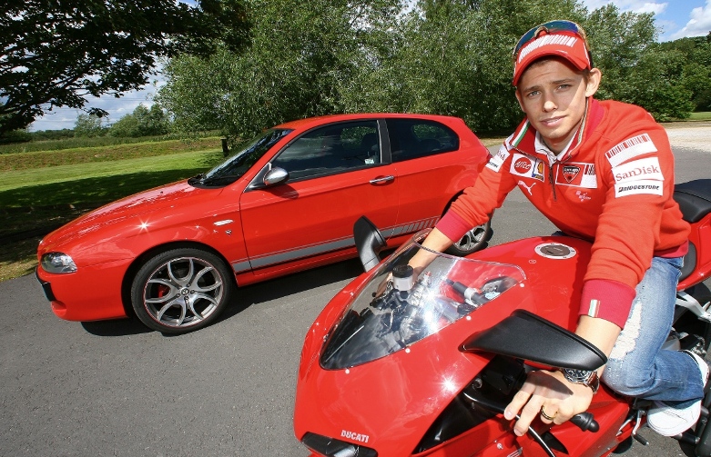 CASEY STONER & ALFA 147 DUCATI CORSE