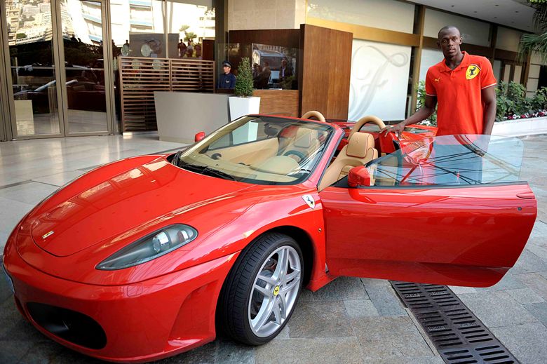 USAIN BOLT - FERRARI F430 SPIDER