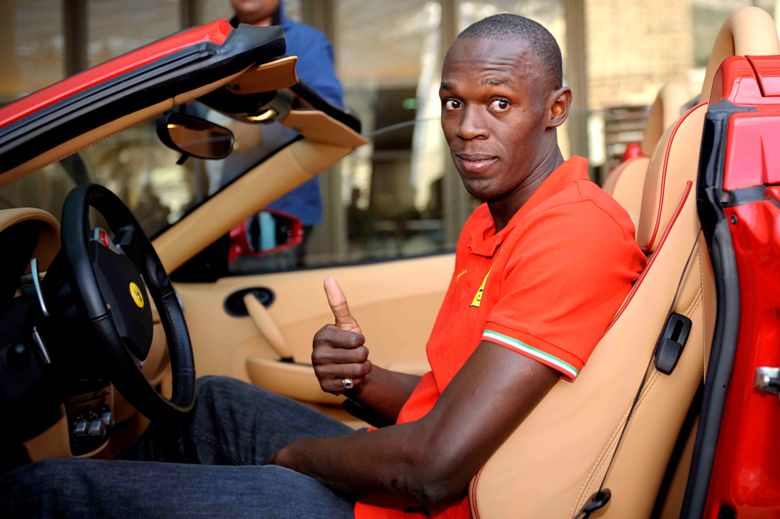 USAIN BOLT - FERRARI F430 SPIDER