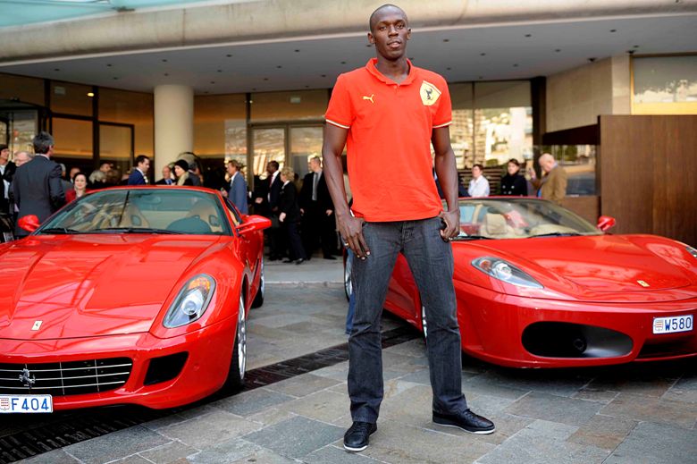 USAIN BOLT - FERRARI F430 SPIDER