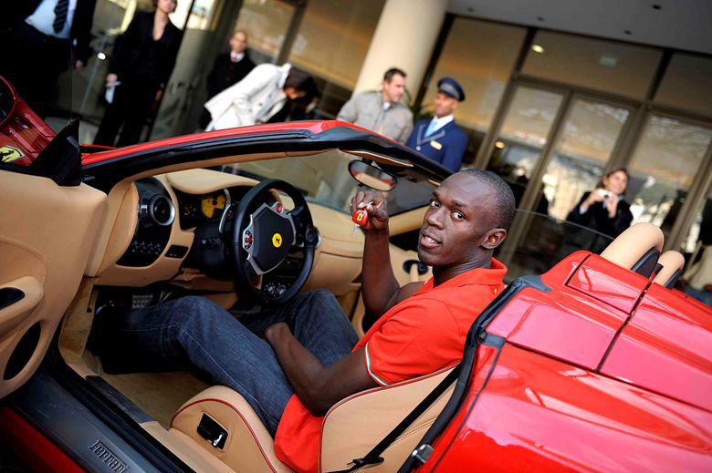 USAIN BOLT - FERRARI F430 SPIDER