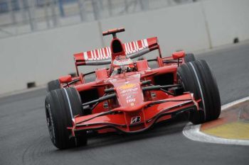 KIMI RAIKKONEN - FERRARI F2008, EUROPEAN GRAND PRIX, VALENCIA