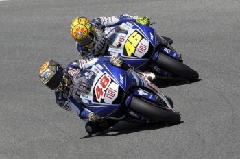 VALENTINO ROSSI AND JORGE LORENZO