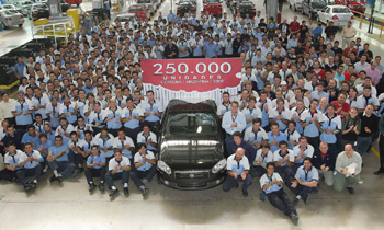 FIAT SIENA, 250,000TH CAR PRODUCED AT CORDOBA, ARGENTINA