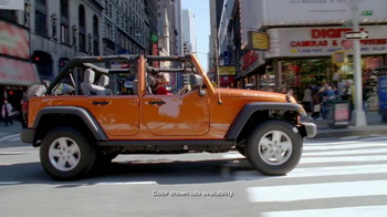 Jeep is taking over the citys famous Times Square today with videos on the electronic billboards on the NASDAQ and Reuters buildings at 43rd Street and Broadway and 43rd Street and 7th Avenue, respectively. 