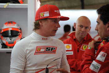 KIMI RAIKKONEN - FRIDAY PRACTICE, SILVERSTONE