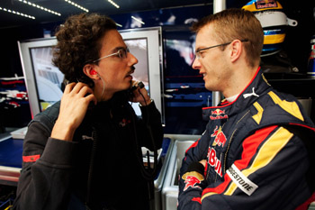 SEBASTIEN BOURDIAS AND CHIEF ENGINEER LAURENT MECKIES, SILVERSTONE