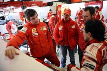 FELIPE MASSA, ROB SMEDLEY & MICHAEL SCHUMACHER