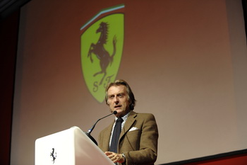 LUCA DI MONTEZEMOLO, FERRARI CHRISTMAS PARTY, DECEMBER 2009