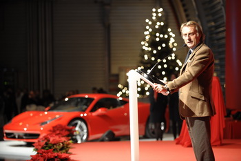 LUCA DI MONTEZEMOLO, FERRARI CHRISTMAS PARTY, DECEMBER 2009