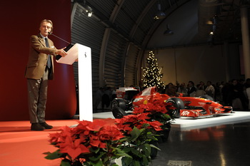 LUCA DI MONTEZEMOLO, FERRARI CHRISTMAS PARTY, DECEMBER 2009