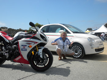 FIAT 500 AT THE 2009 MOTOGP UNITED STATES GRAND PRIX, LAGUNA SECA