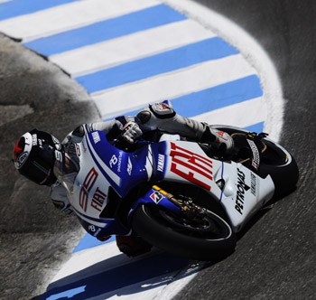 JORGE LORENZO - FIAT YAMAHA TEAM - FRIDAY PRACTICE, LAGUNA SECA