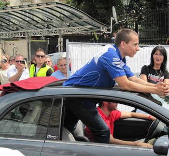 JORGE LORENZO, FIAT 500 C - BRNO