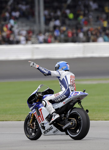 JORGE LORENZO - FIAT YAMAHA TEAM - 2009 INDIANAPOLIS MOTOGP GRAND PRIX