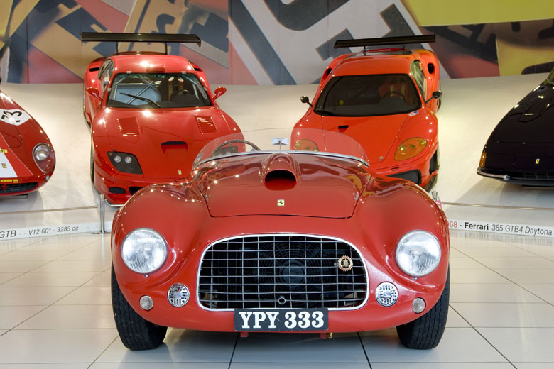 The legendary Ferrari 166 MM, the car Luigi Chinetti and Lord Selsdondrove to the Prancing Horse's first ever victory at Le Mans in 1949, is currently on display at the Galleria Ferrari