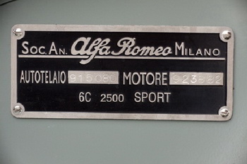 ALFA ROMEO 1C 2500 SS BERLINETTA AERODINAMICA TOURING (1939)