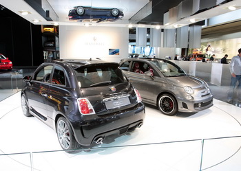 FIAT 500 BEV AND ABARTH 500 ESSEESSE AT THE 22ND NORTH AMERICAN INTERNATIONAL AUTO SHOW, DETROIT, 2010