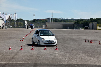 FIAT 500 - DRIVING CAMPUS "SAFETY ECOLAB" AT THE VALLELUNGA CIRCUIT, ROME, 26 MAY 2010