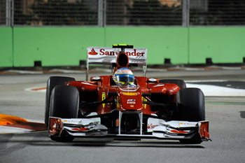 FERRARI F10 - NIGHT PRACTICE SINGAPORE