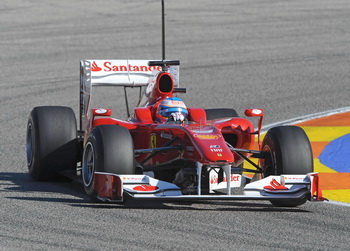 FERNANDO ALONSO - FERRARI F10, VALENCIA