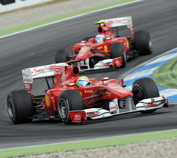 FELIPE MASSA - FERNANDO ALONSO - FERRARI F10 - 2010 GERMAN GRAND PRIX