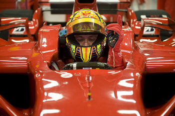 VALENTINO ROSSI - FERRARI F2008 - BARCELONA TEST, JANUARY 2008