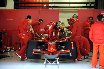 VALENTINO ROSSI - FERRARI F2008 - BARCELONA TEST, JANUARY 2008