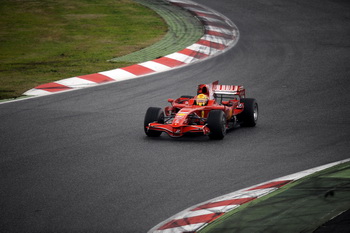 VALENTINO ROSSI - FERRARI F2008 - BARCELONA TEST, JANUARY 2008